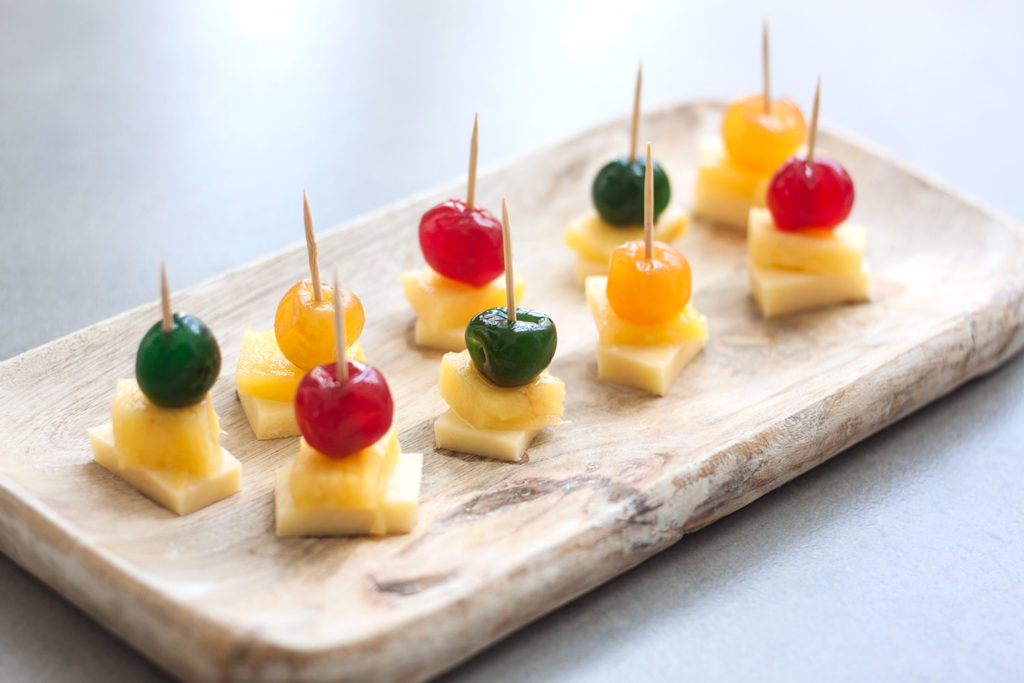 Cheese and Pineapple Sticks