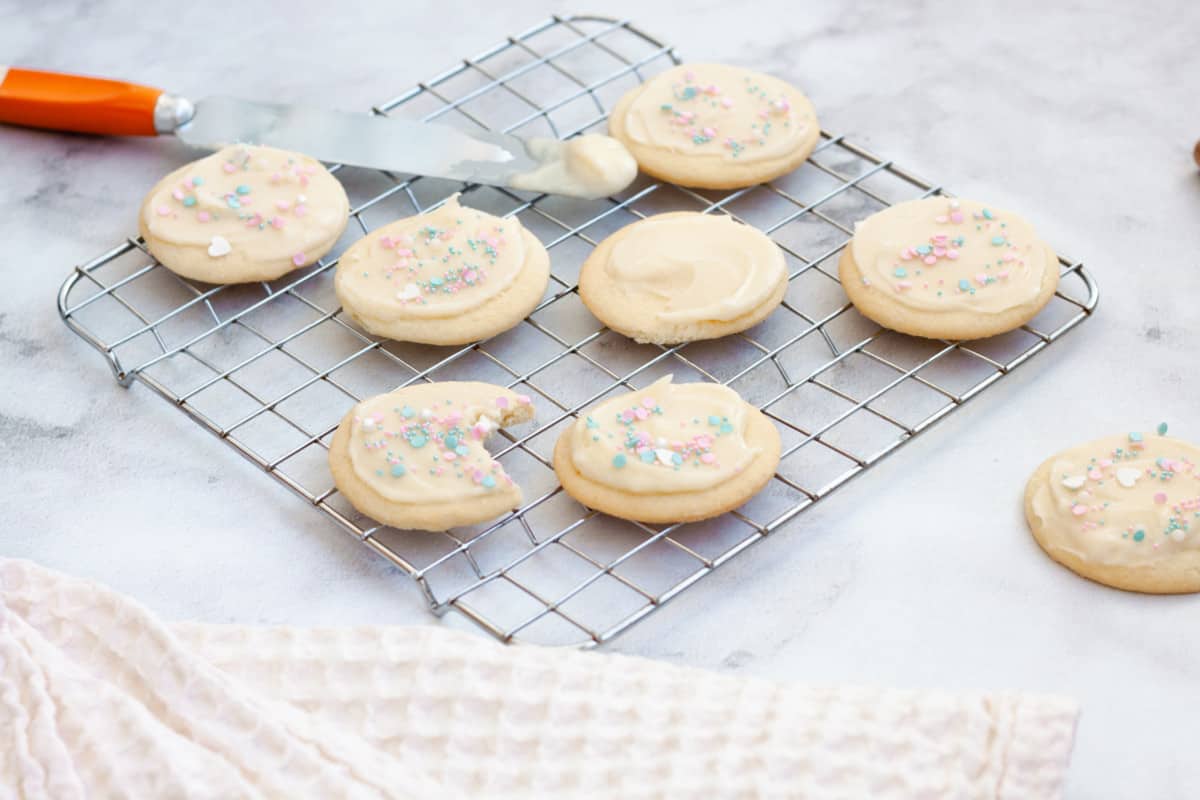 Mascarpone Buttercream Frosted Cookies