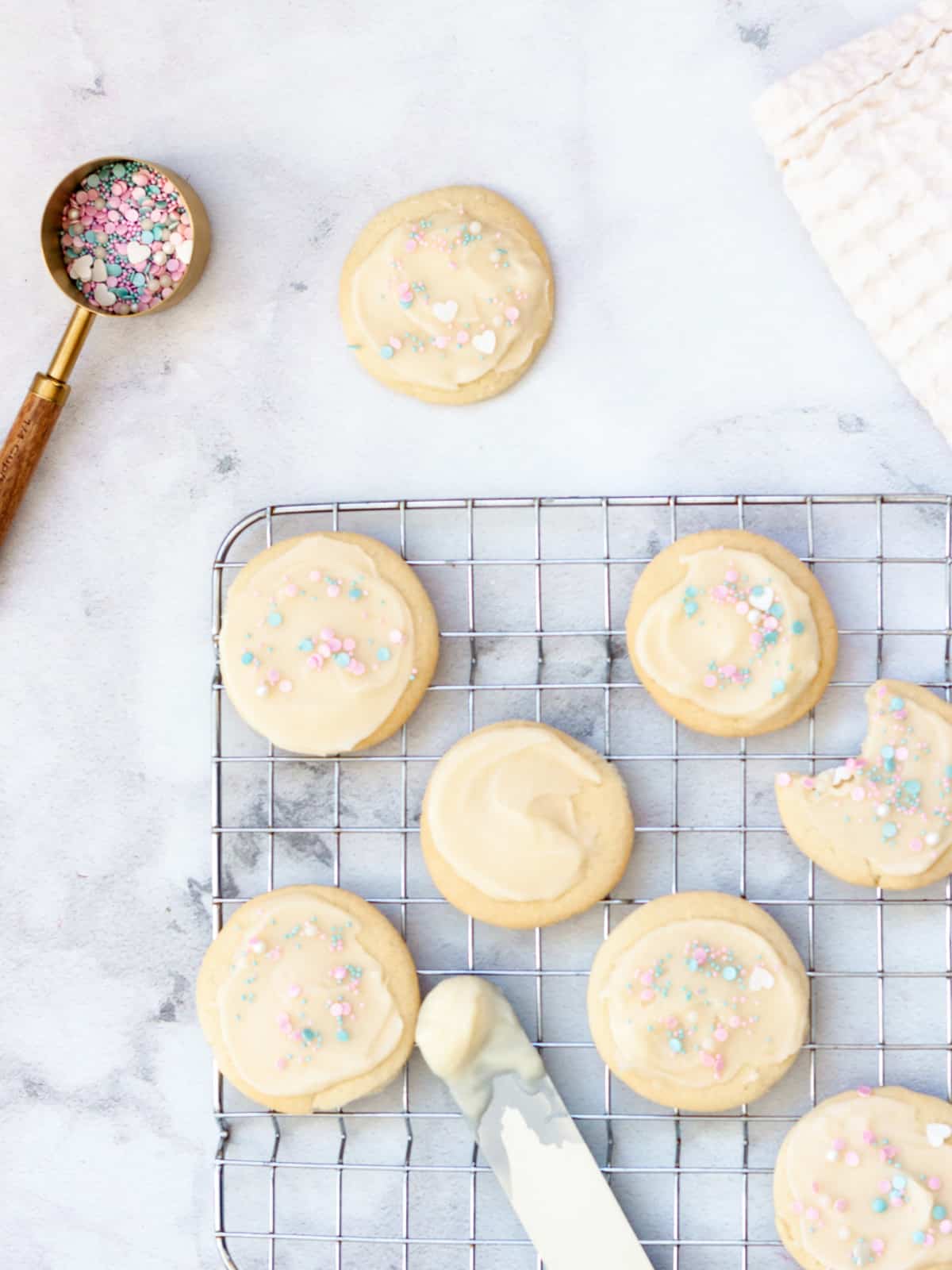 Mascarpone Buttercream Frosted Cookies