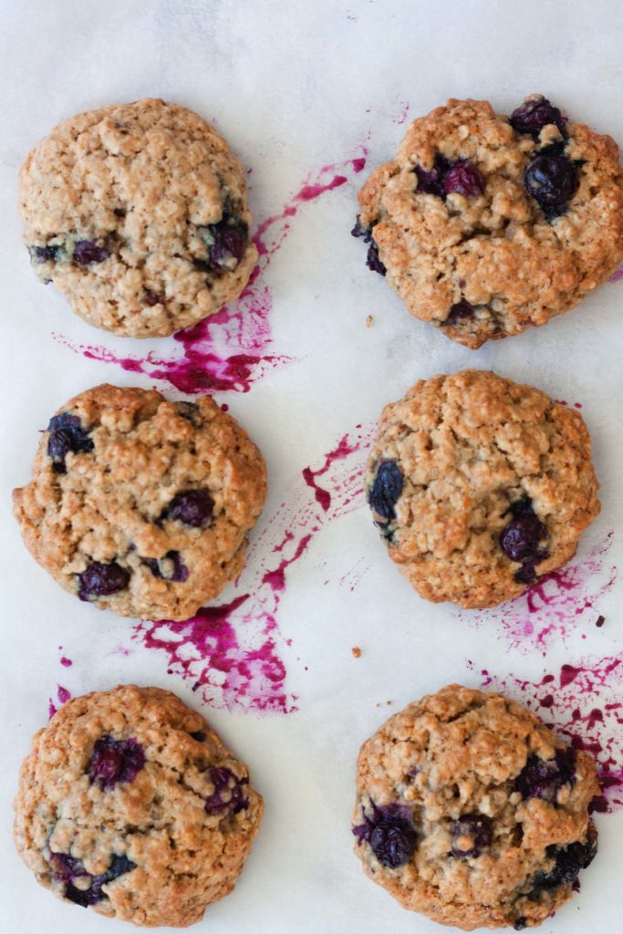 blueberry oatmeal cookies