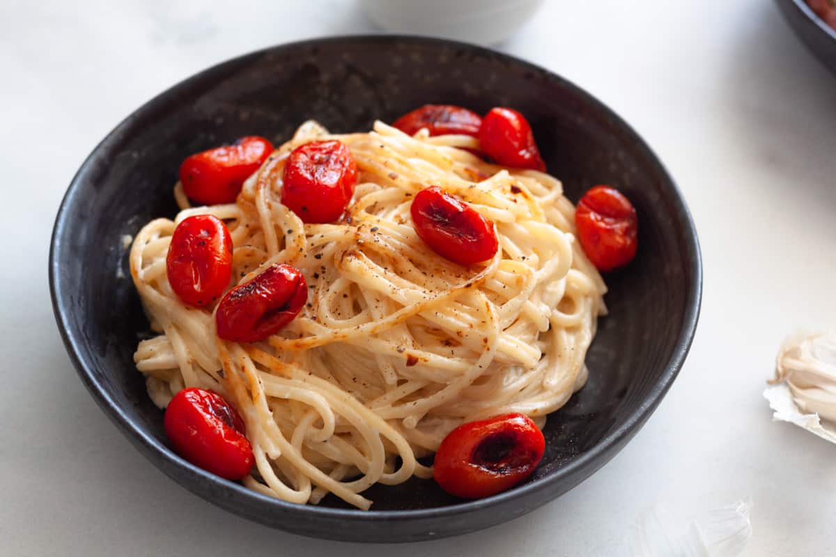 cream cheese pasta with tomatoes